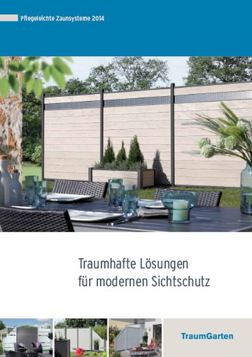 TraumGarten Katalog Pflegeleichte Zaunsysteme