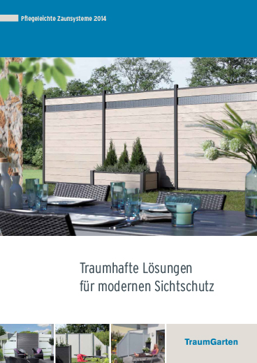 TraumGarten Katalog Pflegeleichte Zaunsysteme